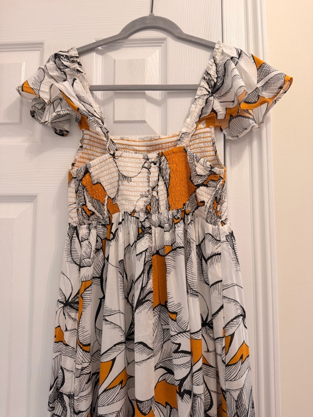 Anthropologie Alexandra Farmer Short-Sleeve
Smocked Midi Dress S - Picture 7 of 8